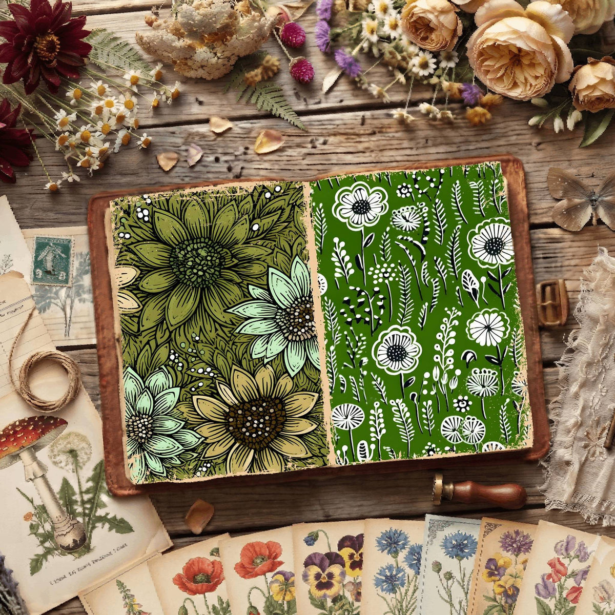 Floral Digital Papers