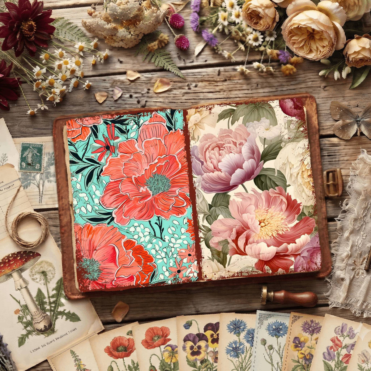 Floral Digital Papers