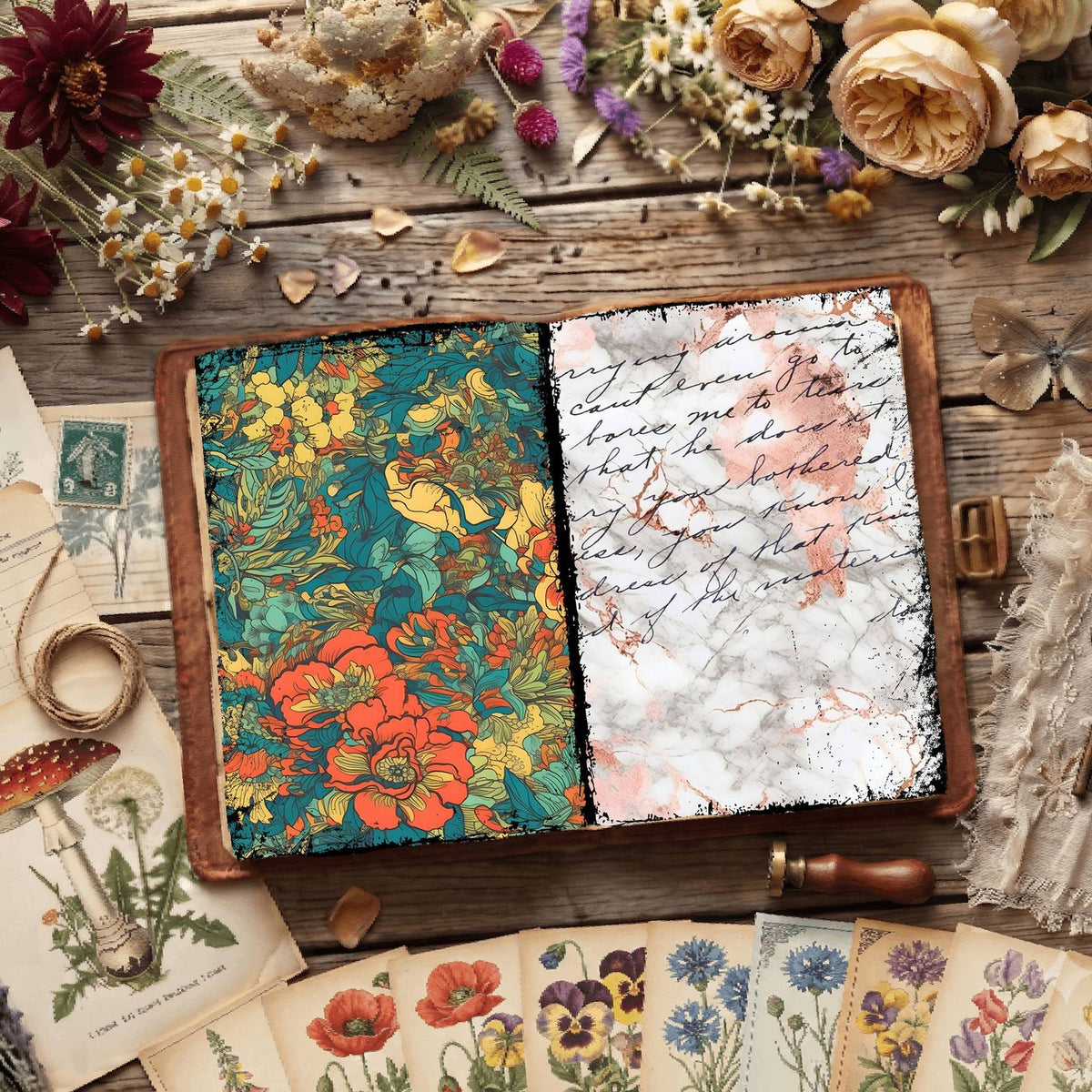 Floral Digital Papers