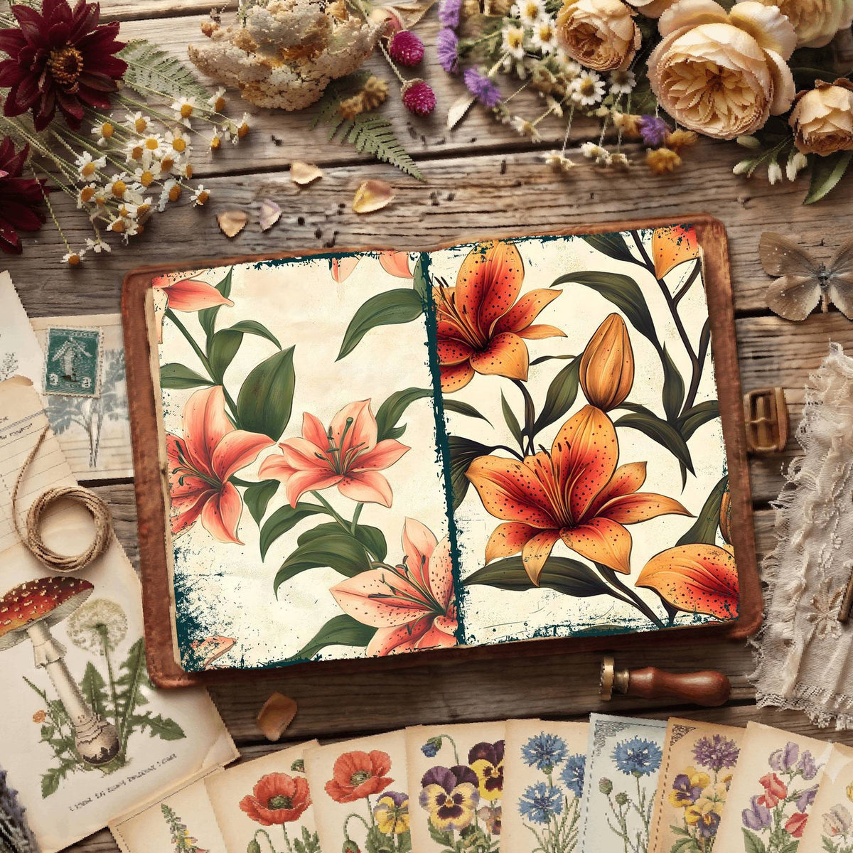 Floral Digital Papers