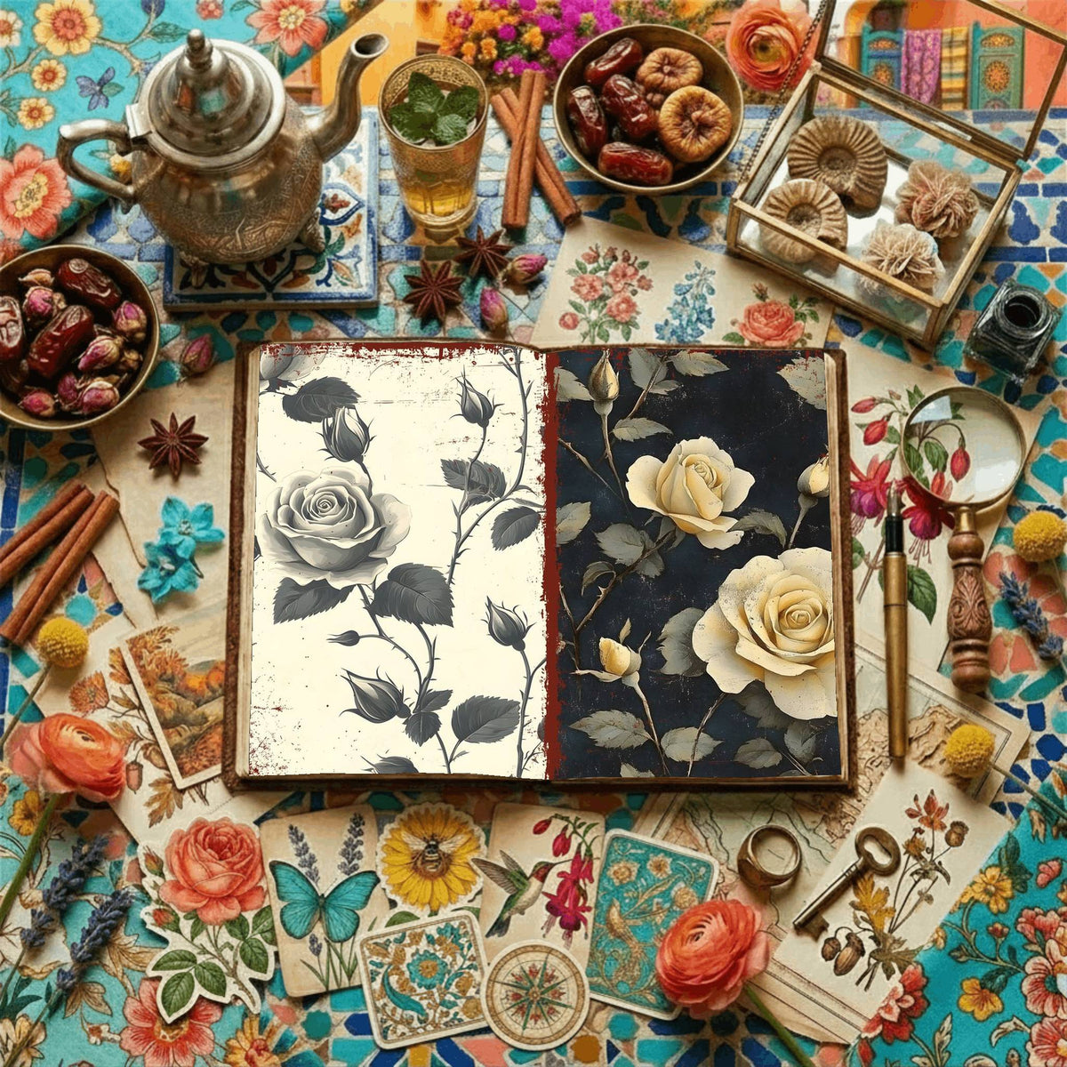 Floral Digital Papers