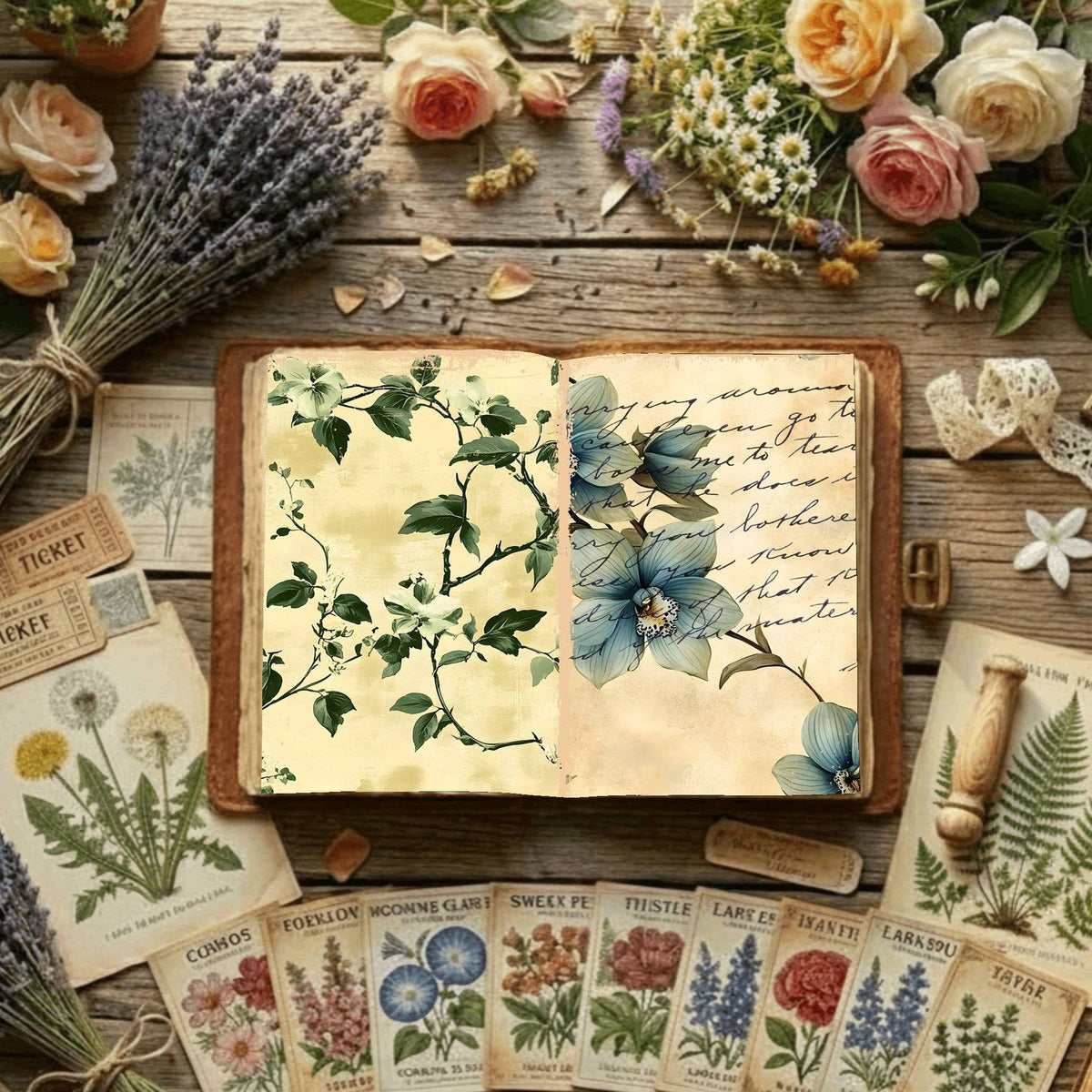 Floral Digital Papers