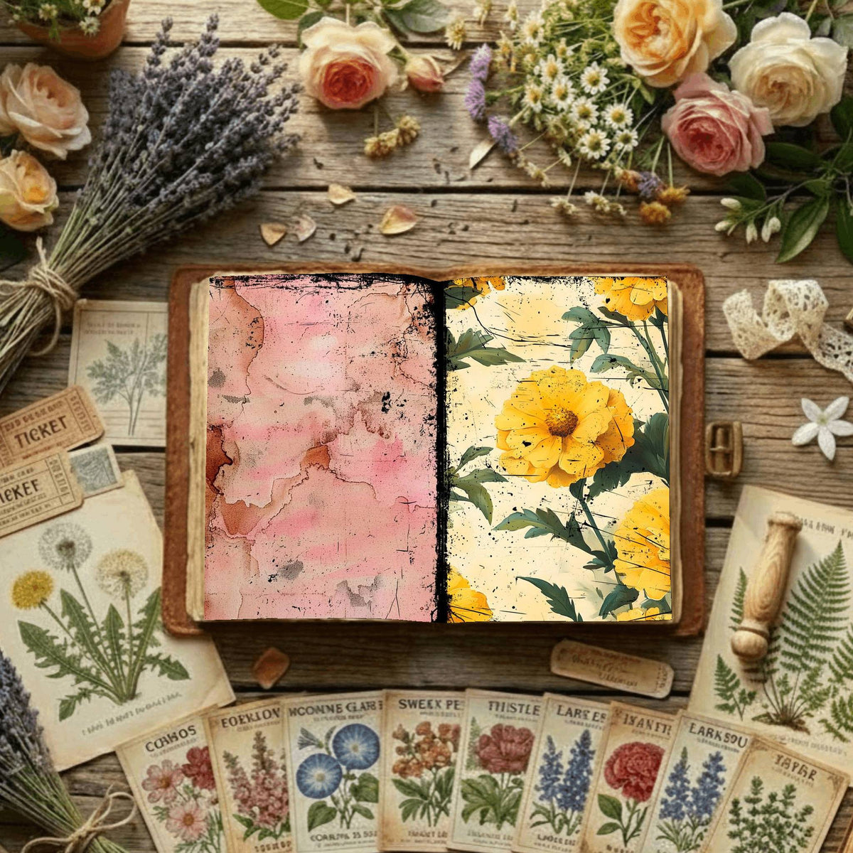 Floral Digital Papers