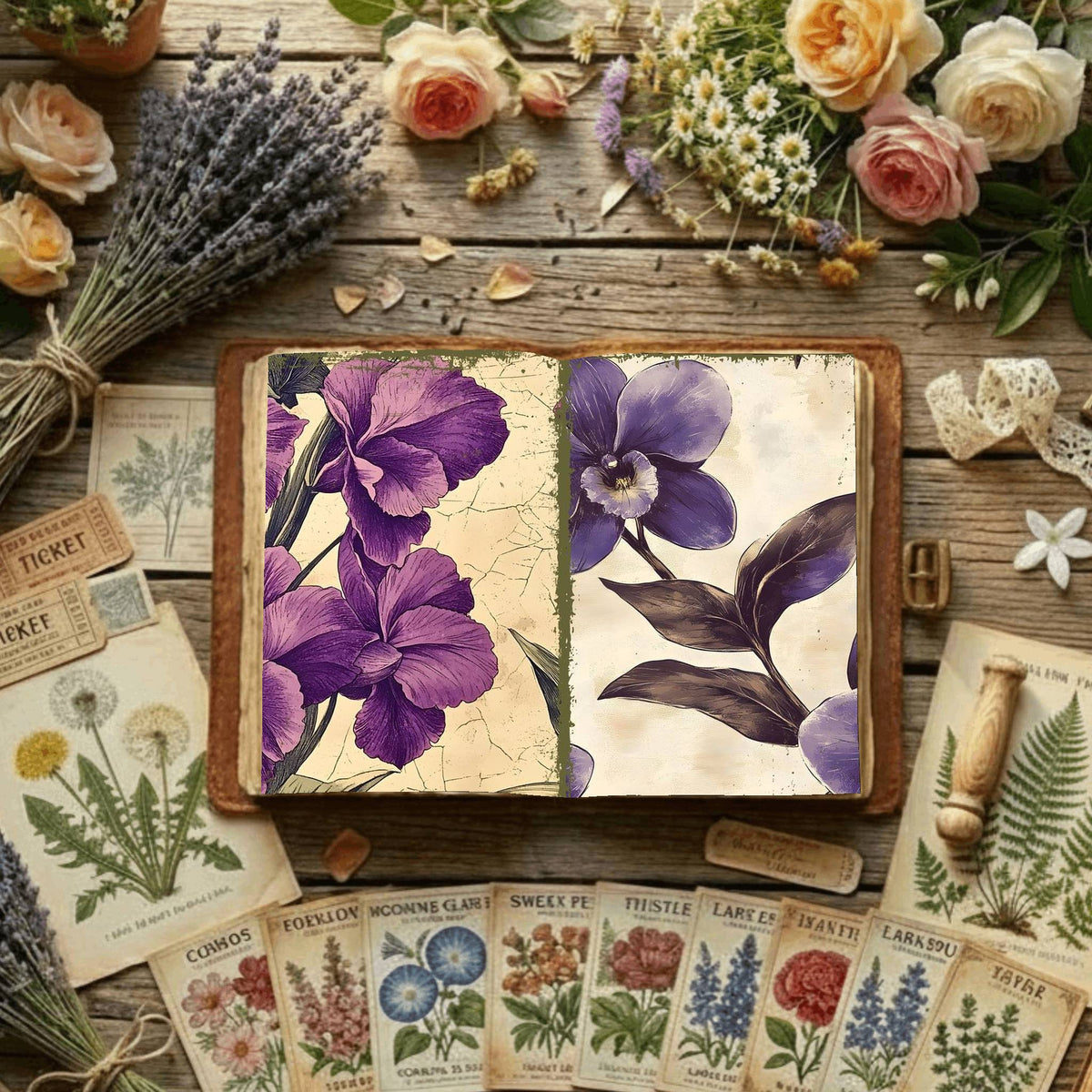 Floral Digital Papers