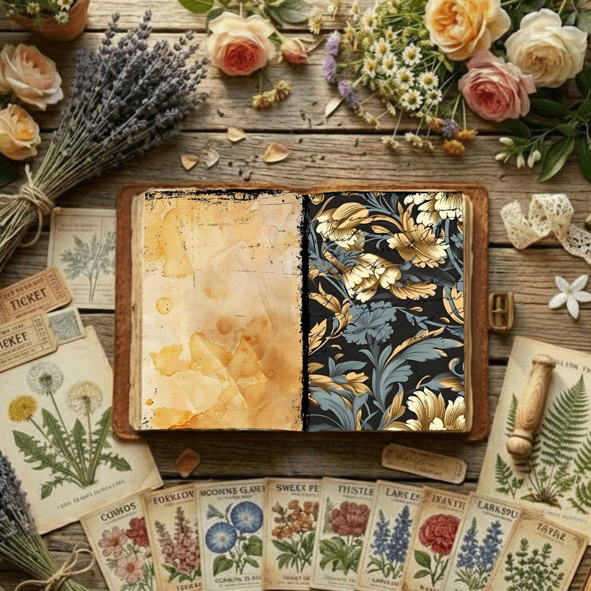 Floral Digital Papers