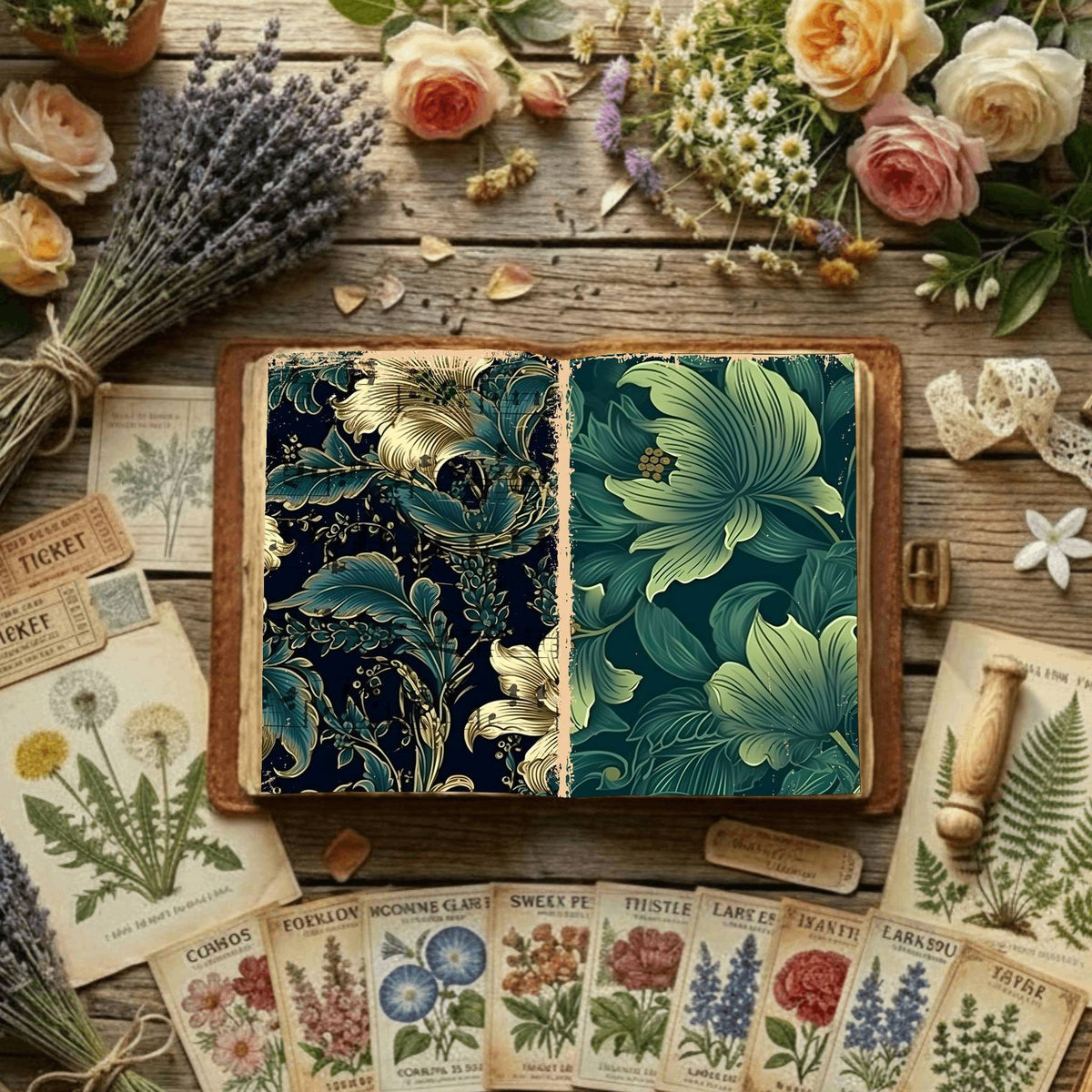 Floral Digital Papers