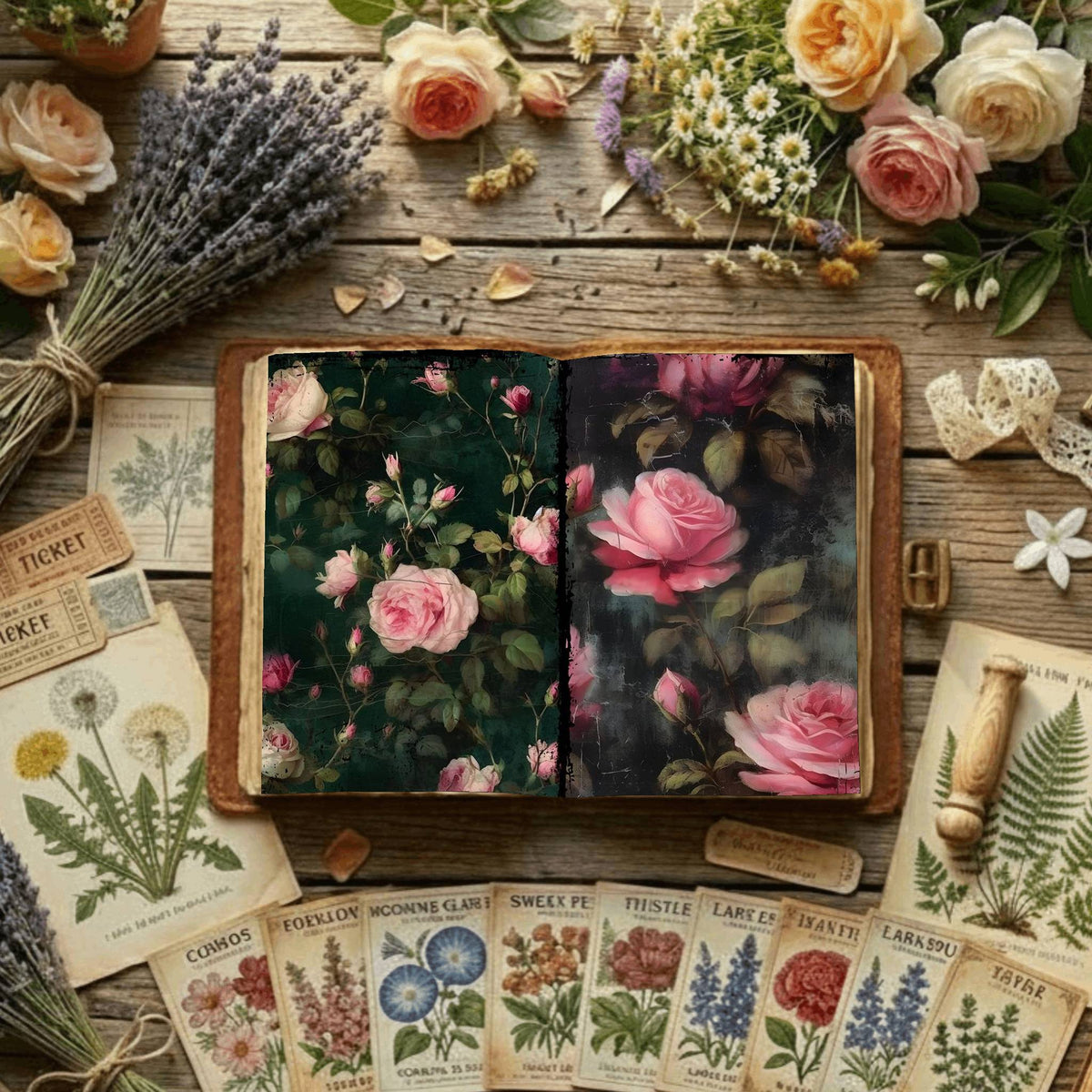 Floral Digital Papers