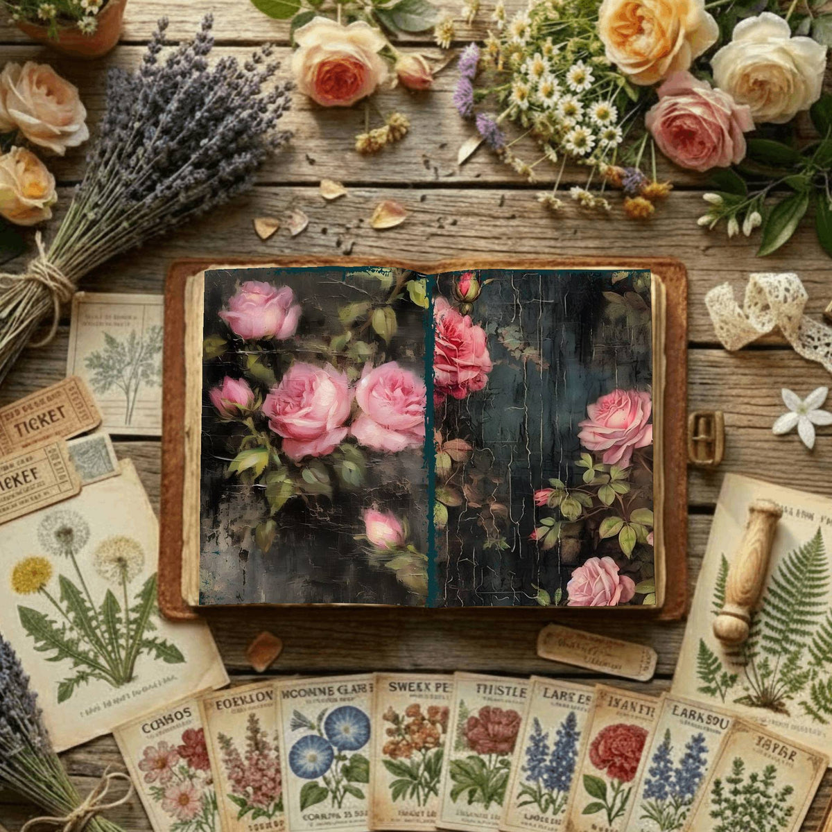 Floral Digital Papers