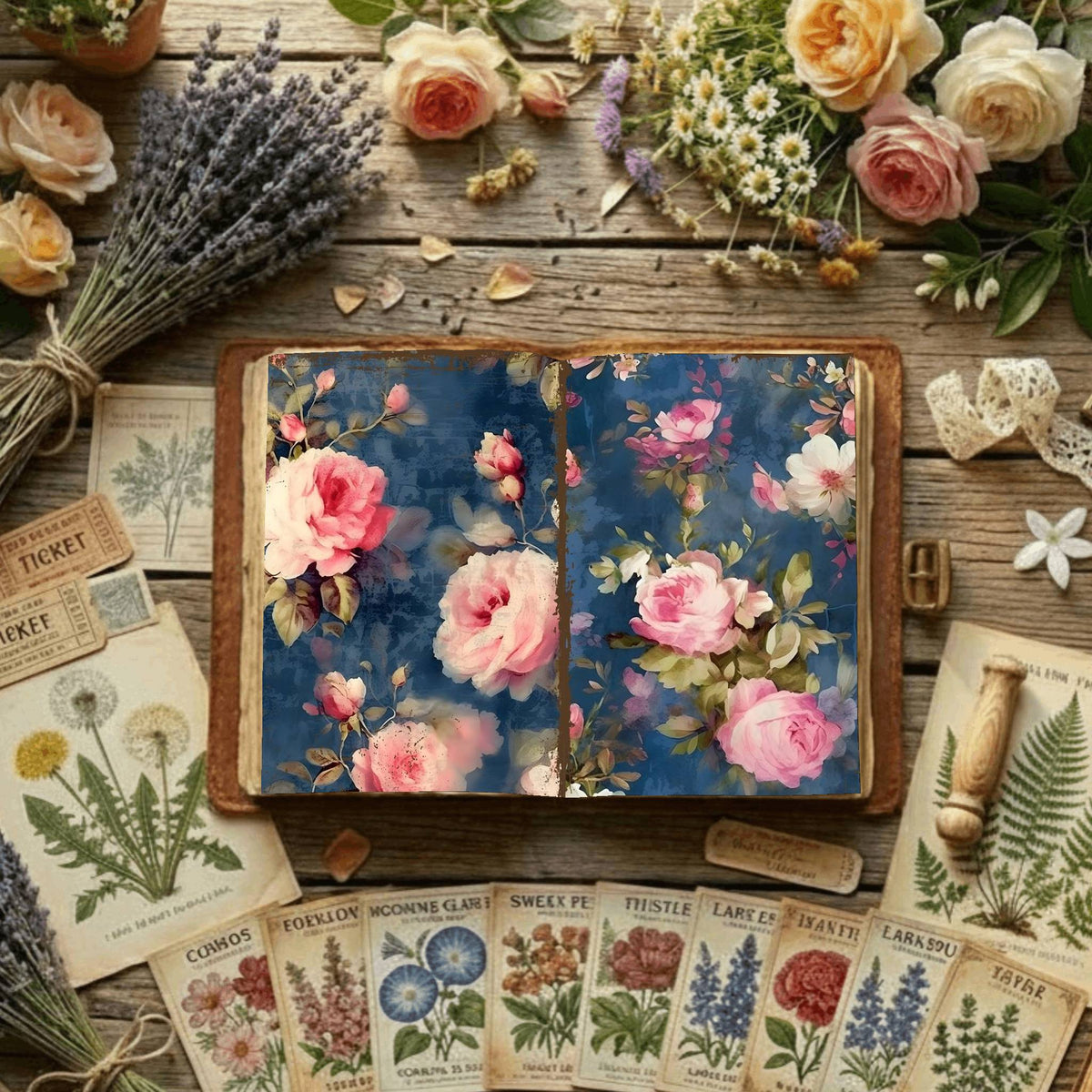 Floral Digital Papers