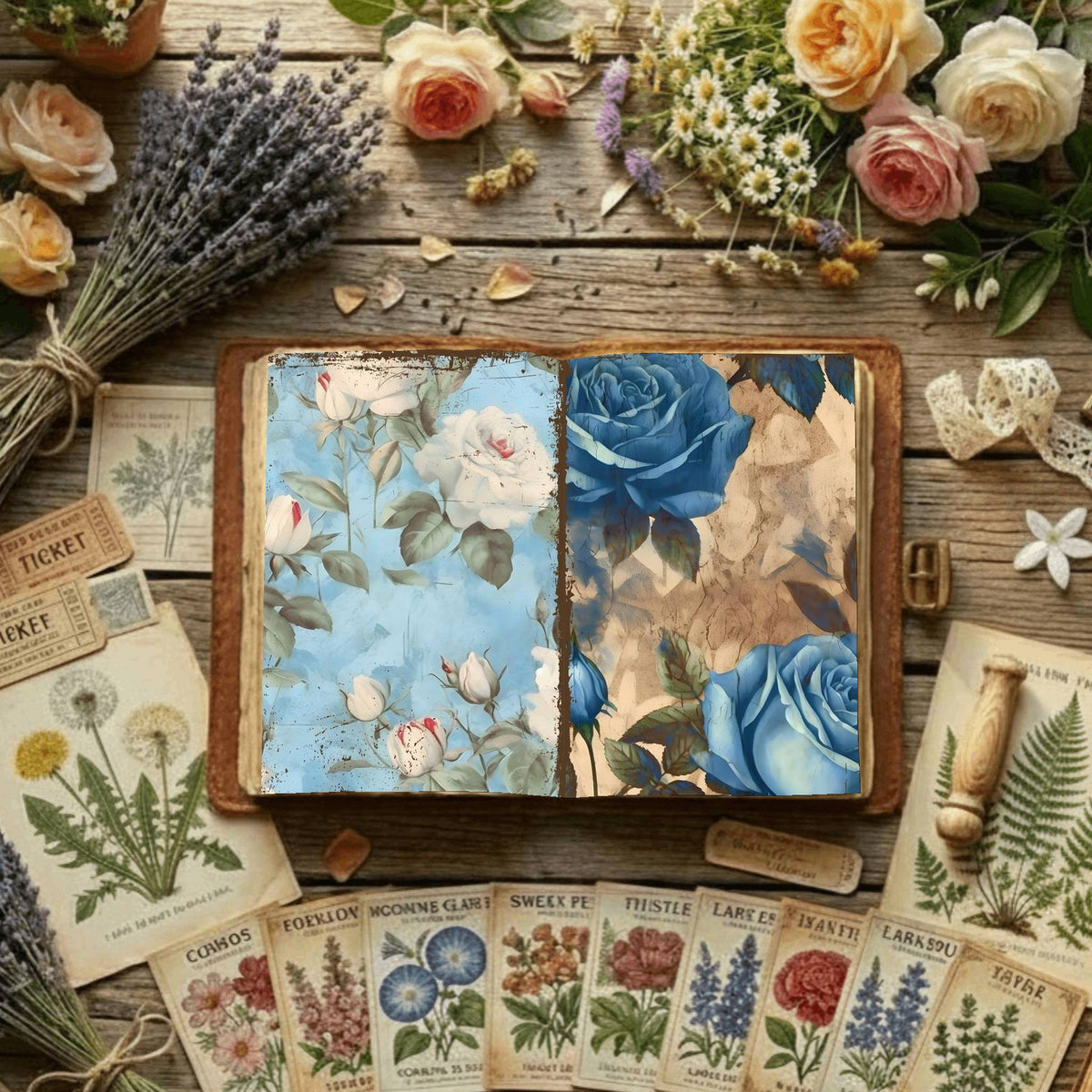 Floral Digital Papers