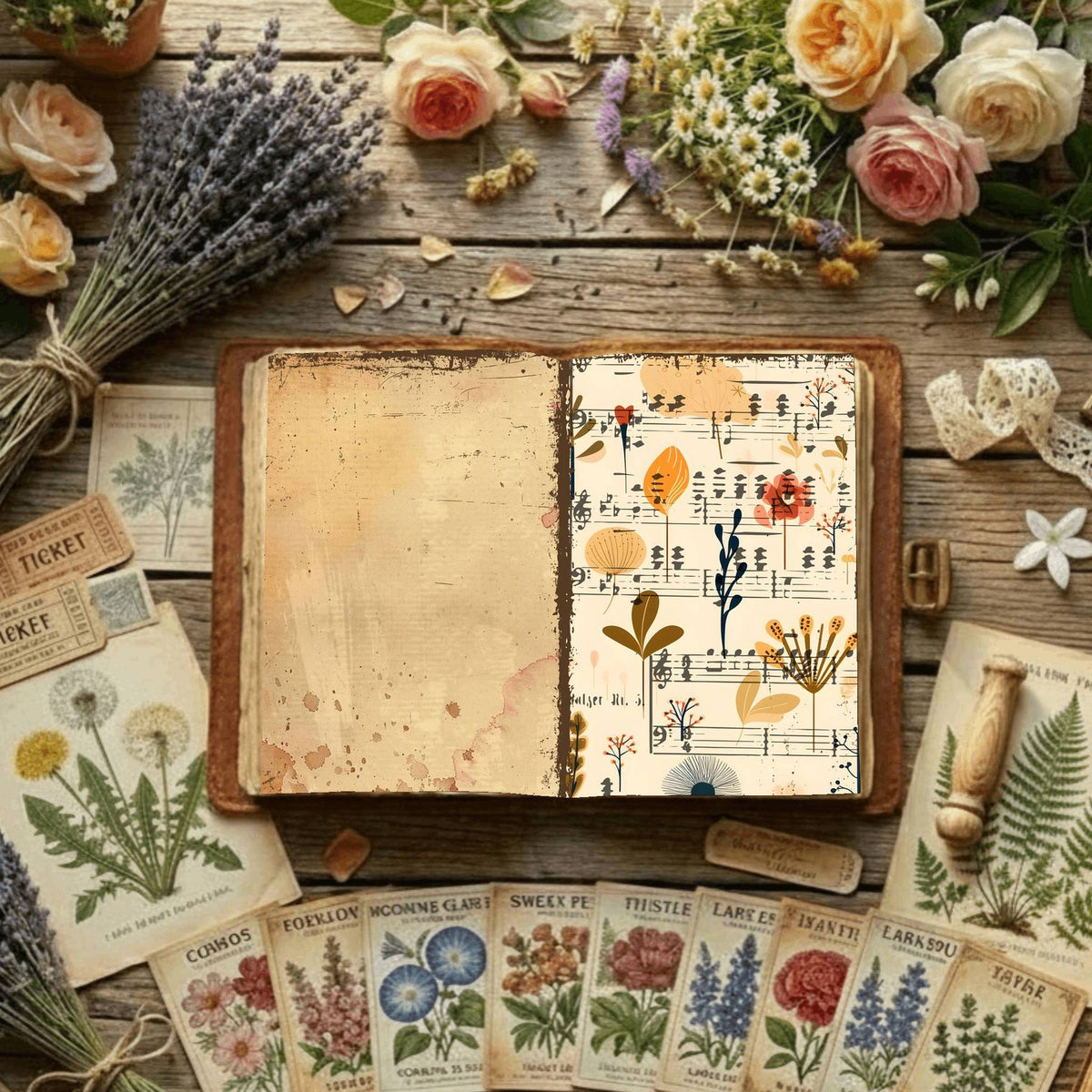 Floral Digital Papers