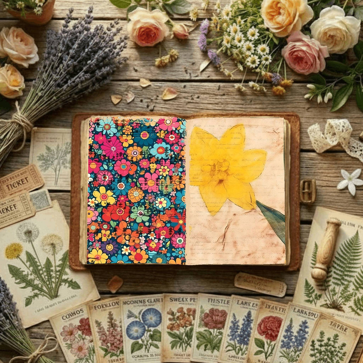 Floral Digital Papers