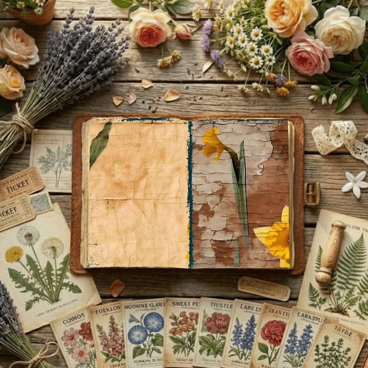 Floral Digital Papers
