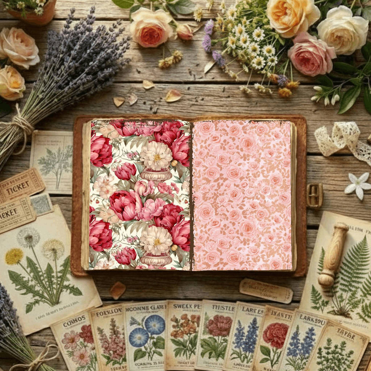 Floral Digital Papers
