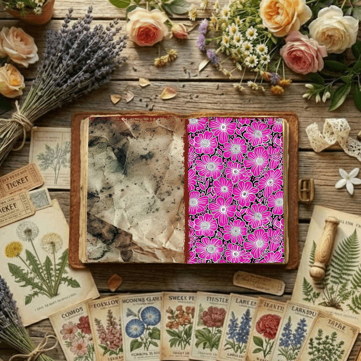 Floral Digital Papers