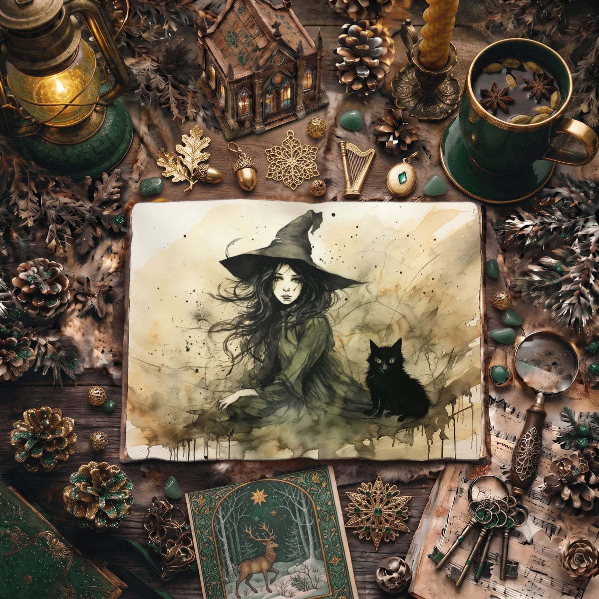 Forest Witch Digital Papers