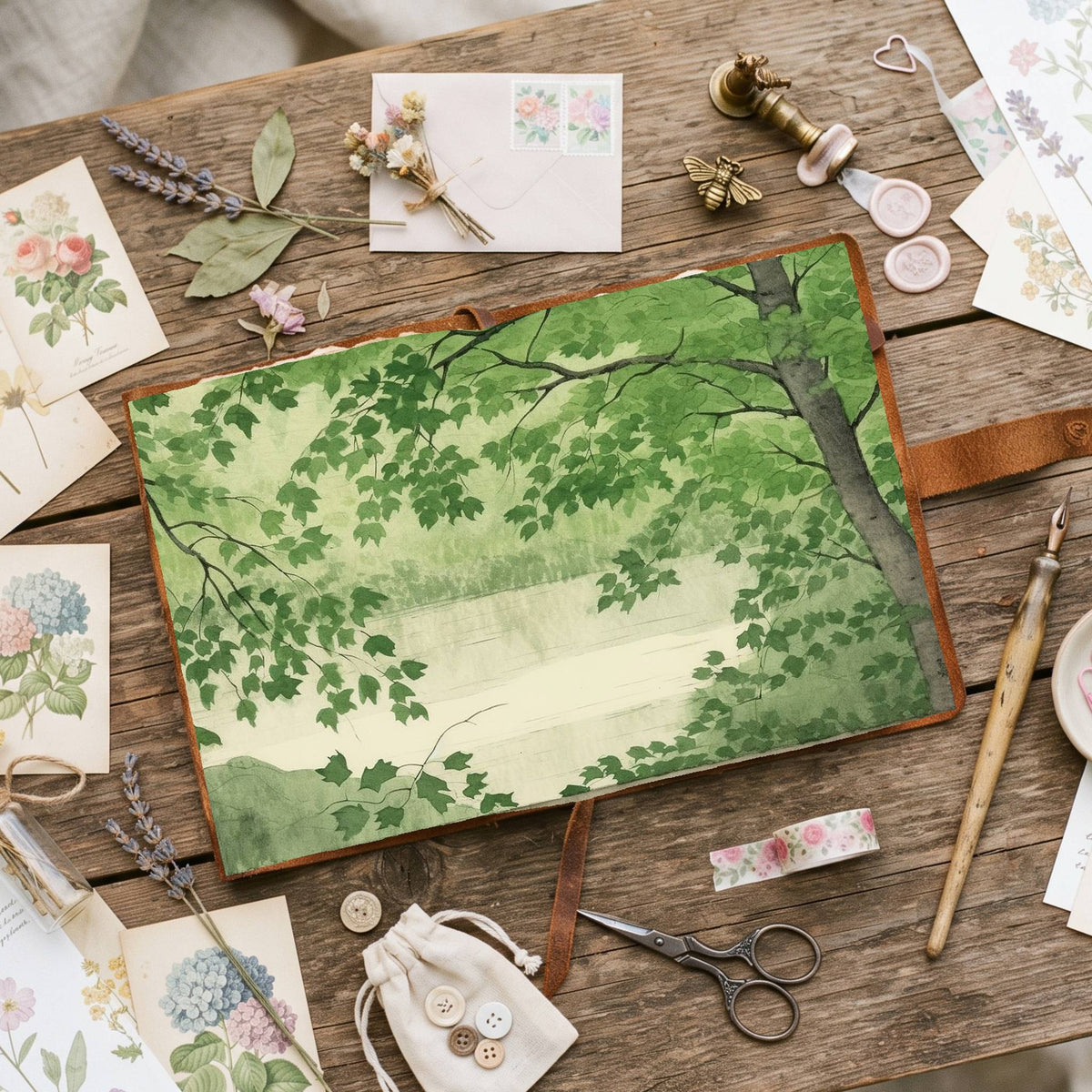 Ginkgo Leaves Digital Papers