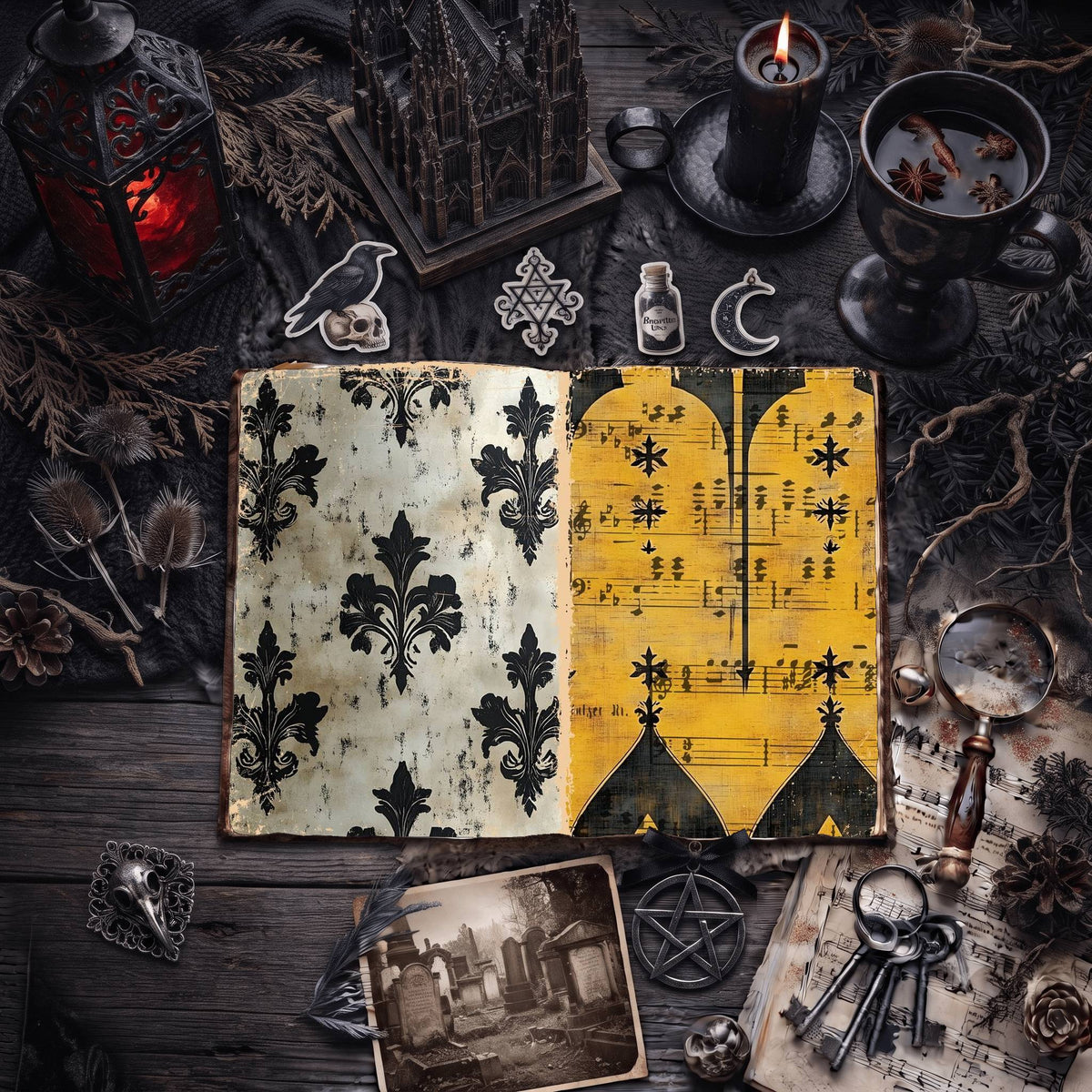 Gothic Digital Papers