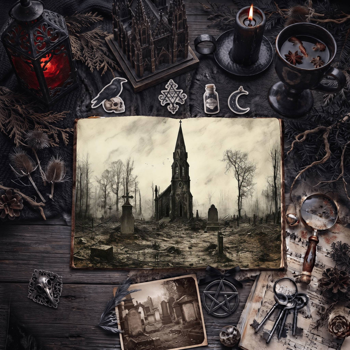Gothic Digital Papers
