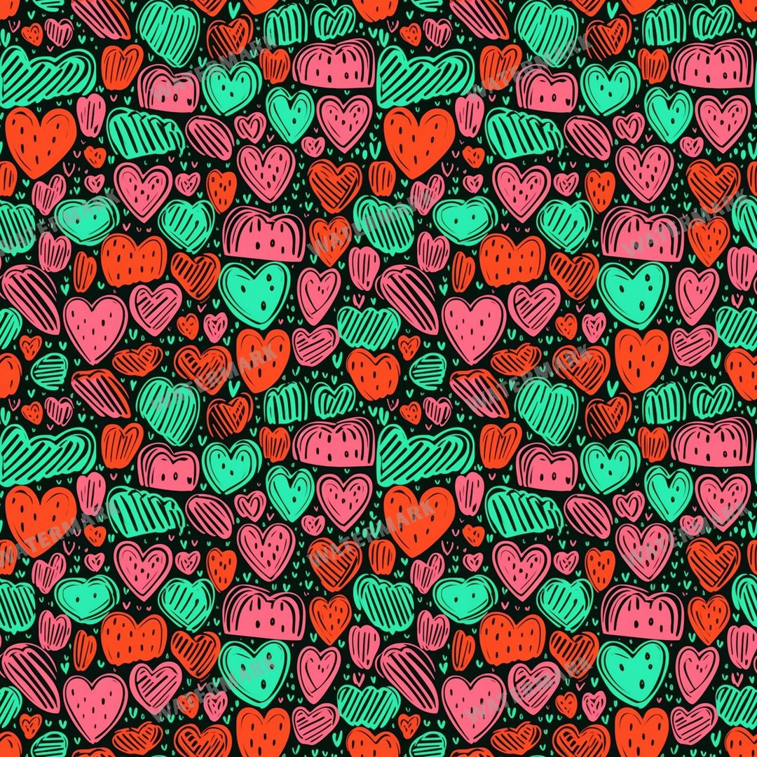 Hearts Seamless Pattern