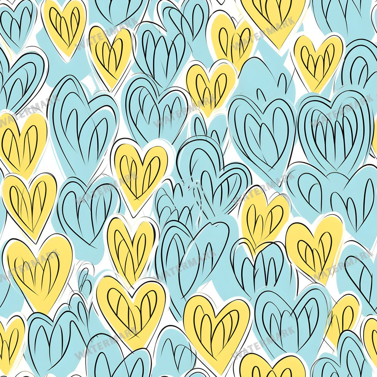 Hearts Seamless Pattern