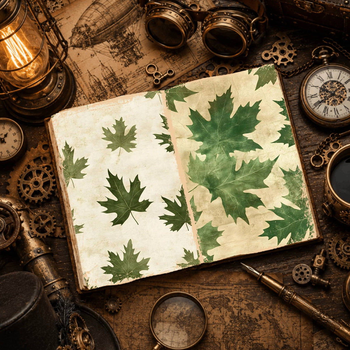 Leaves Digital Papers