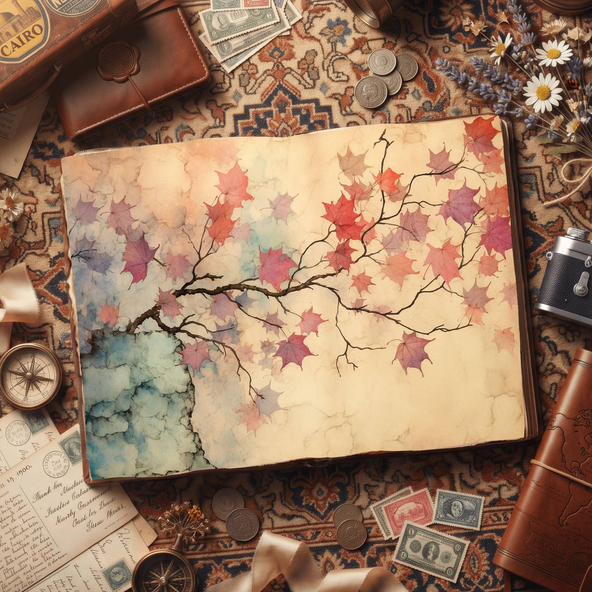 Maple Leaves Digital Papers