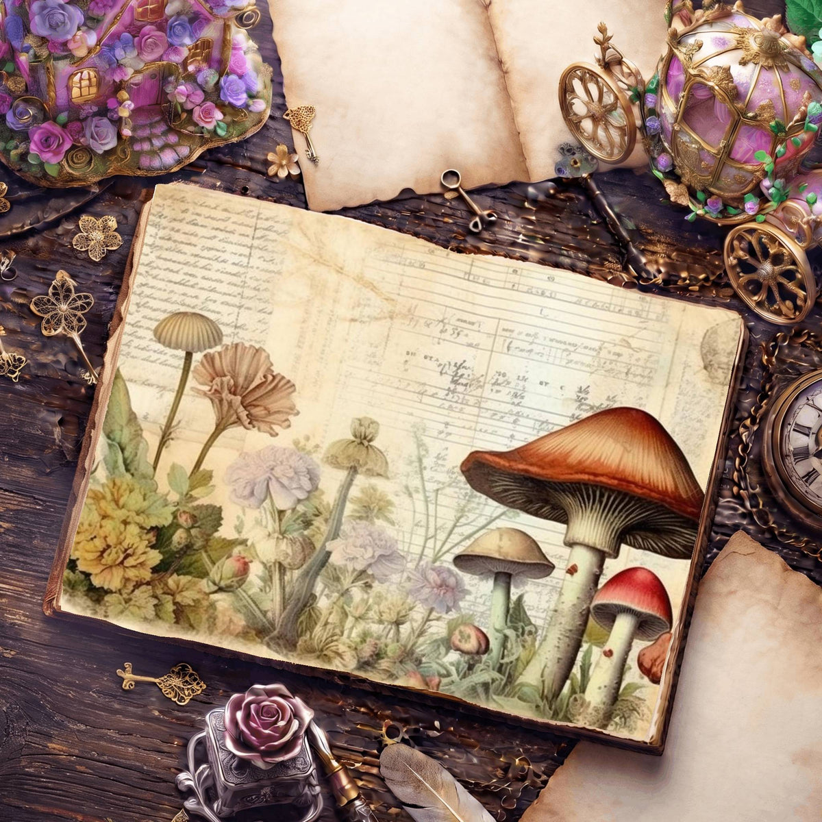 Mushroom Digital Papers