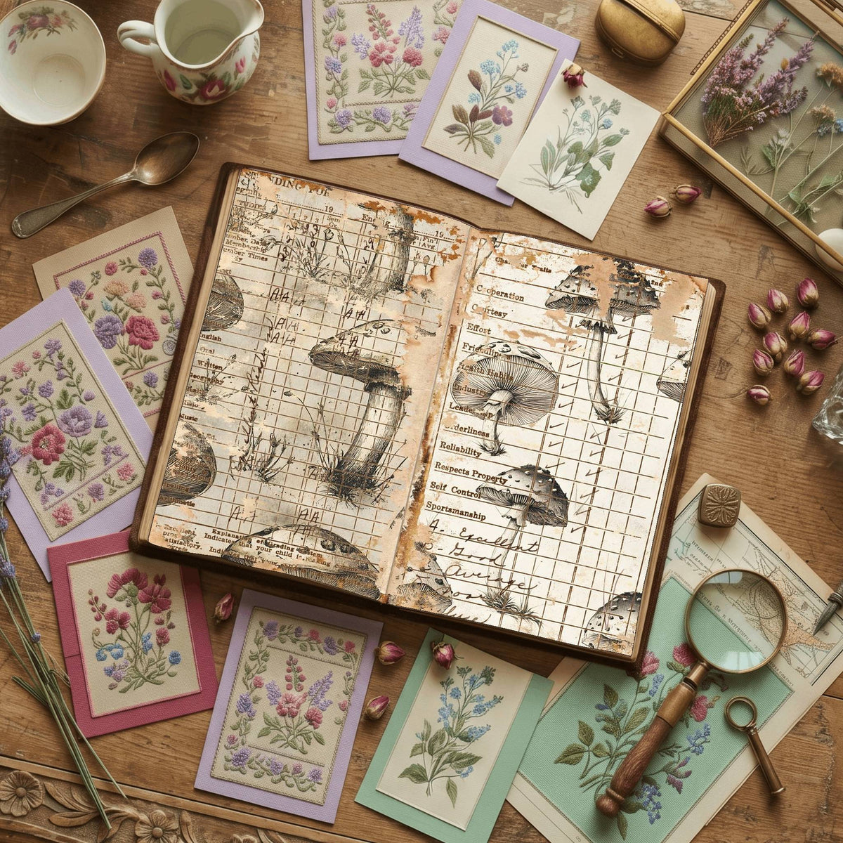 Mushroom Digital Papers