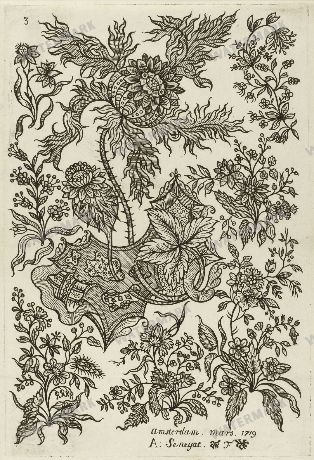 Patterns & Textiles Vintage Paintings