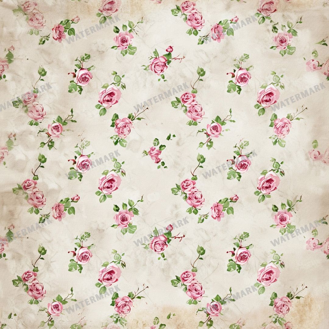 Pink Roses Seamless Pattern