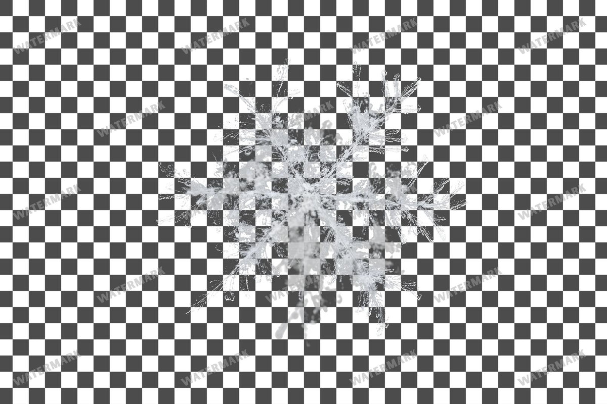 Snowflake Flurry Overlay Swirling Flakes
