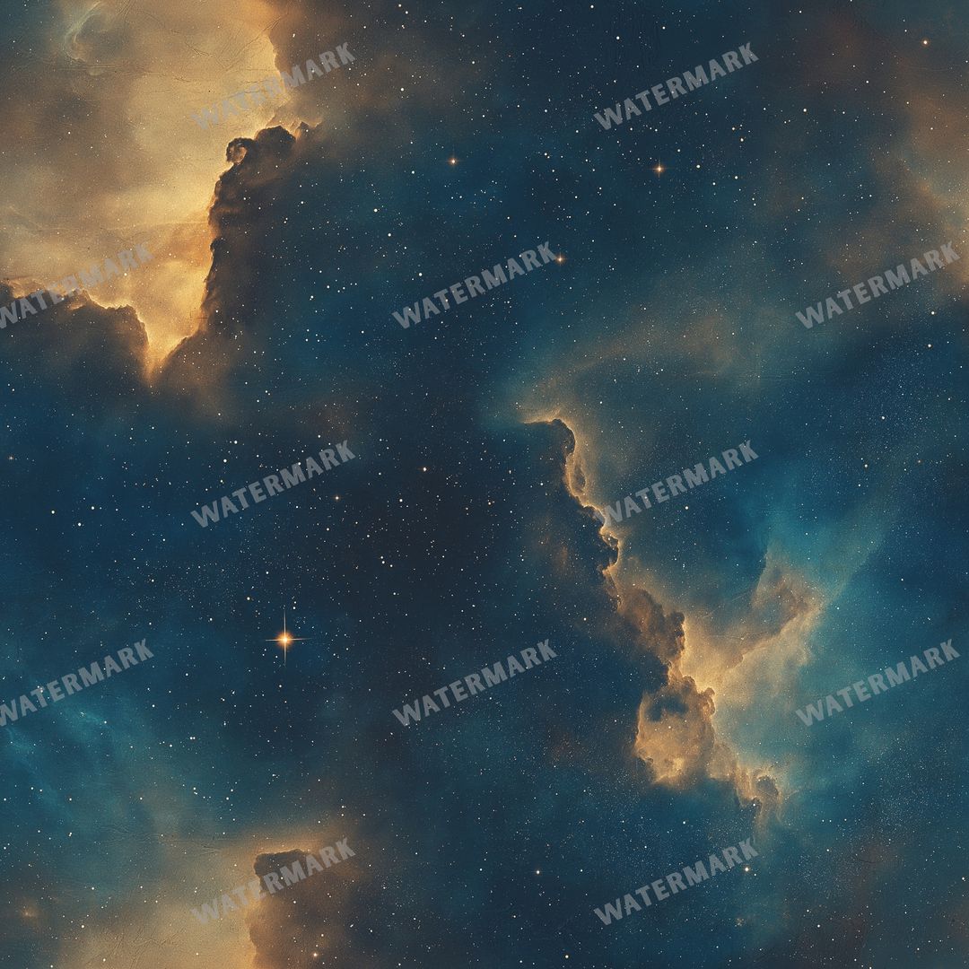 Space And Celestial Seamless Pattern