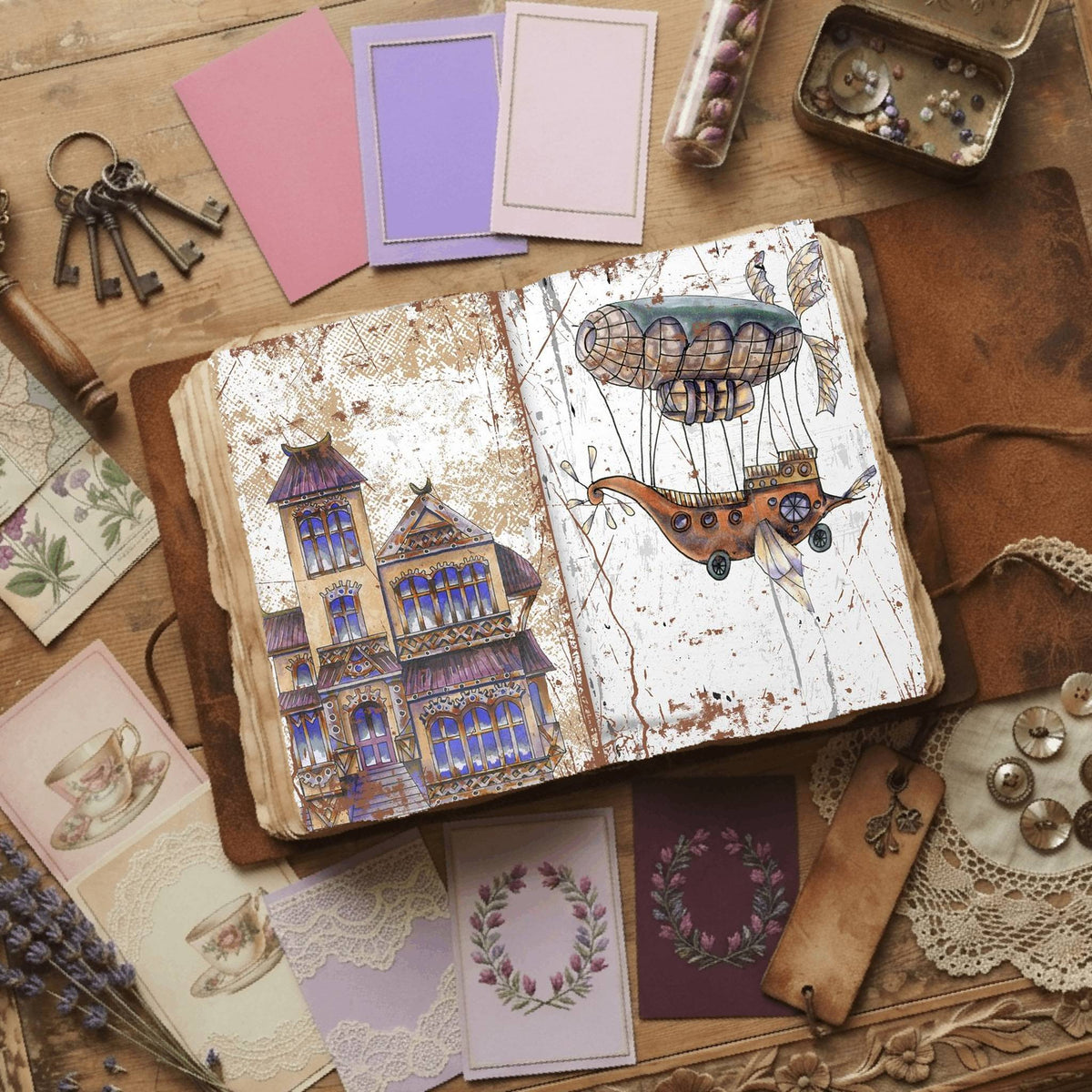Steampunk Digital Papers