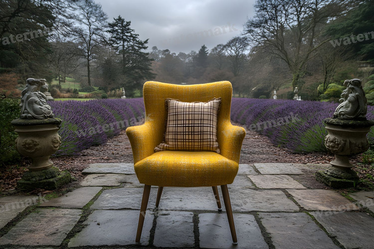 Victorian Lavender Garden Backdrop Images
