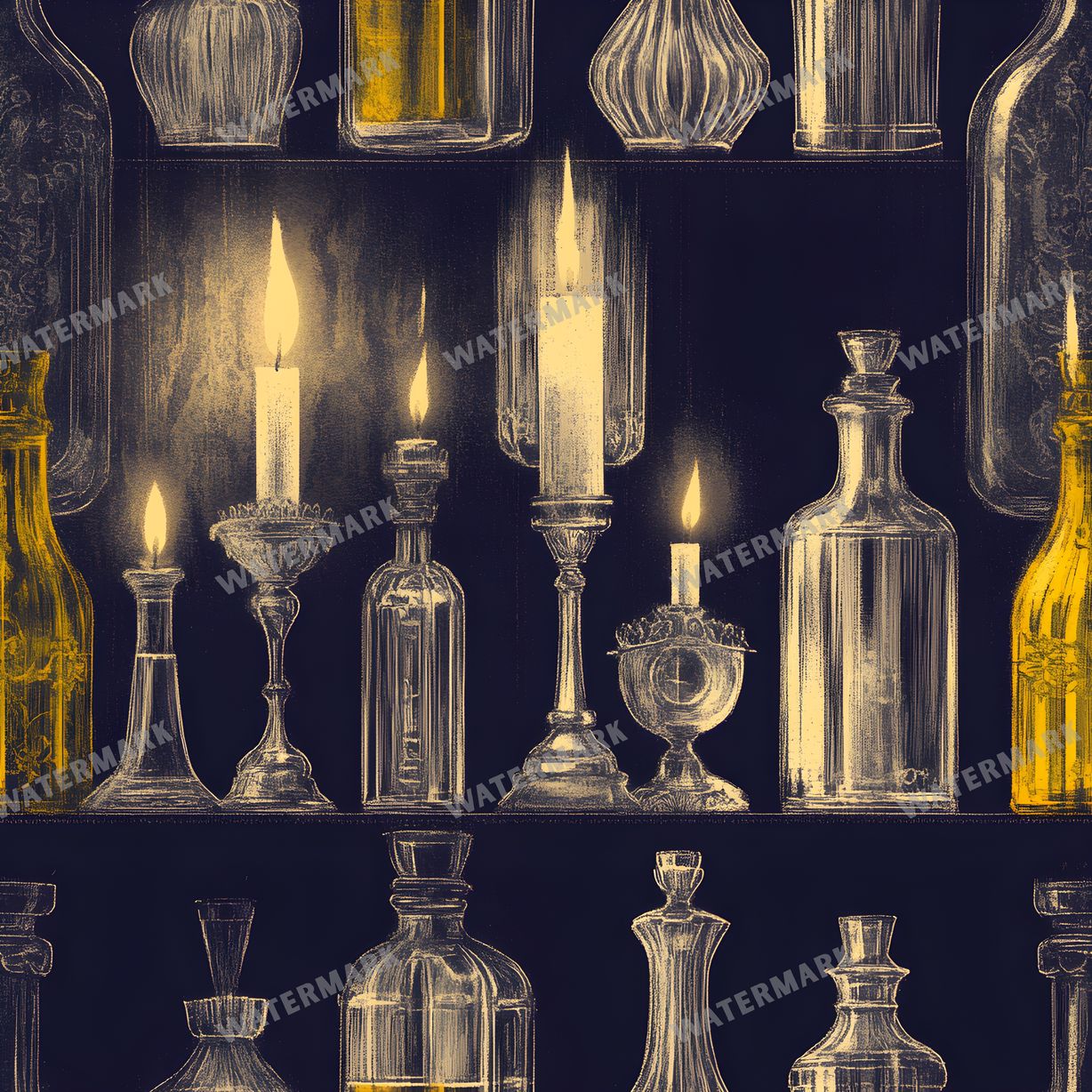 Witchcraft Seamless Pattern