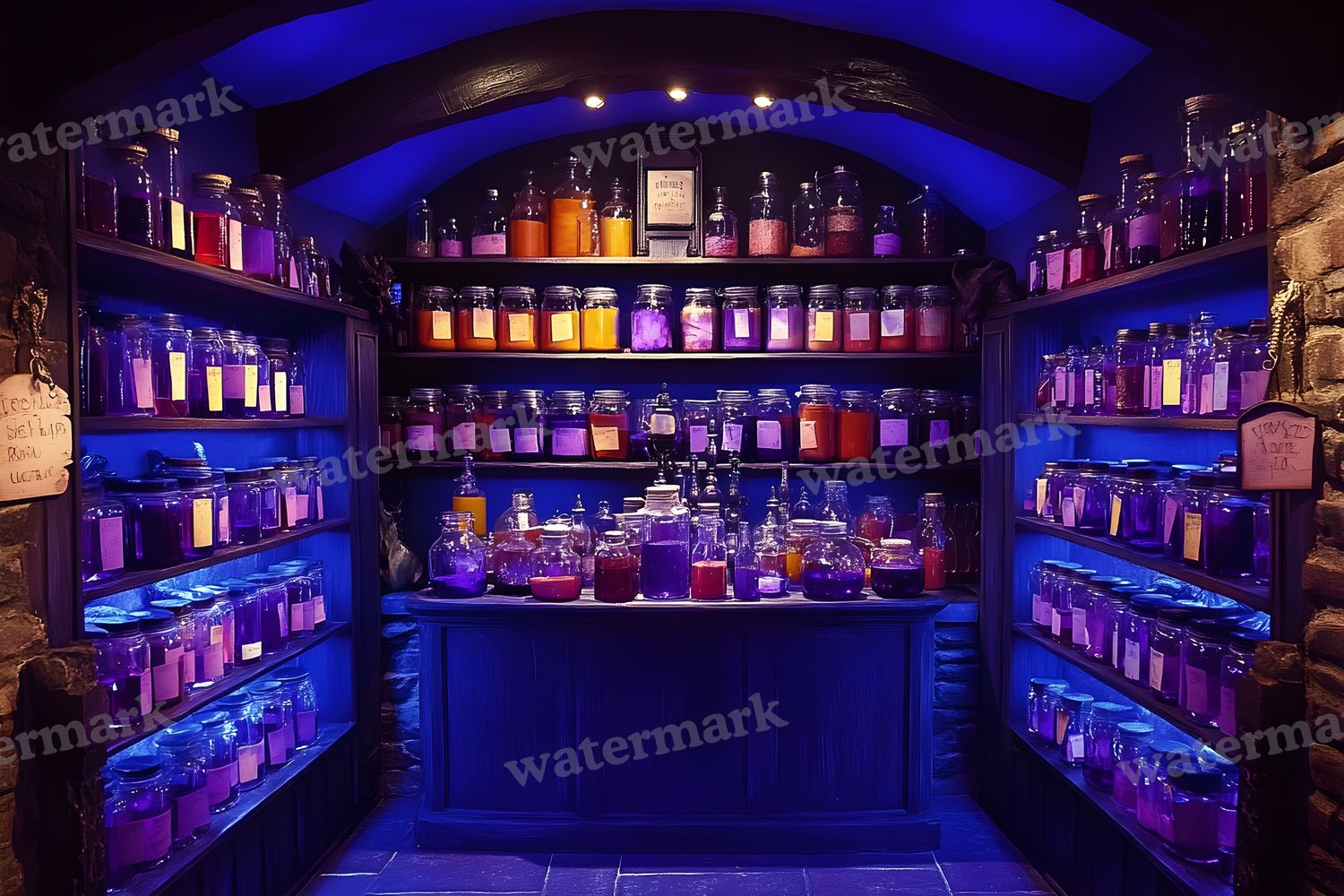 Witchs Apothecaryblue Backdrop Images