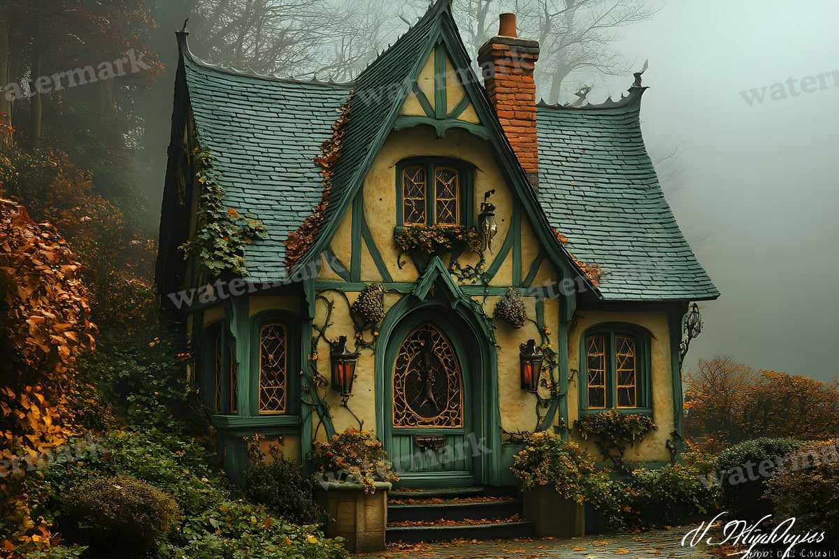 Witchs Hut Backdrop Images