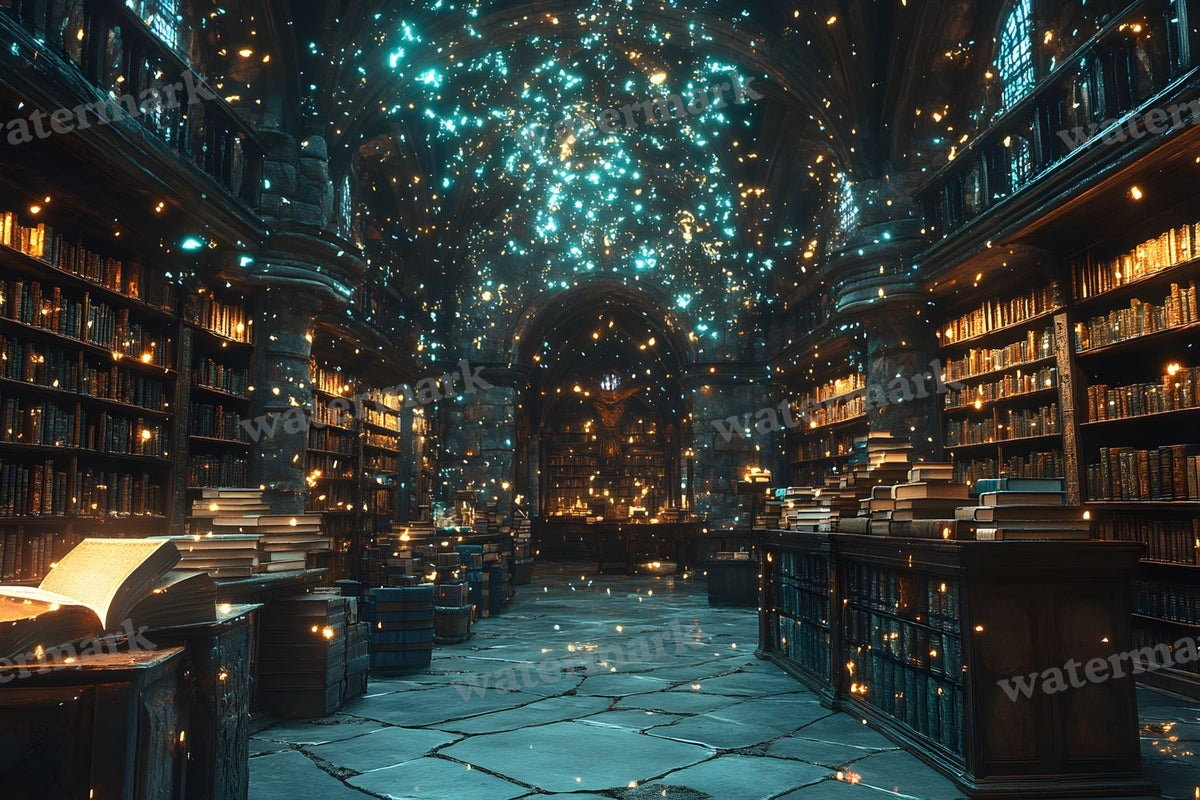 Wizards Library Backdrop Images