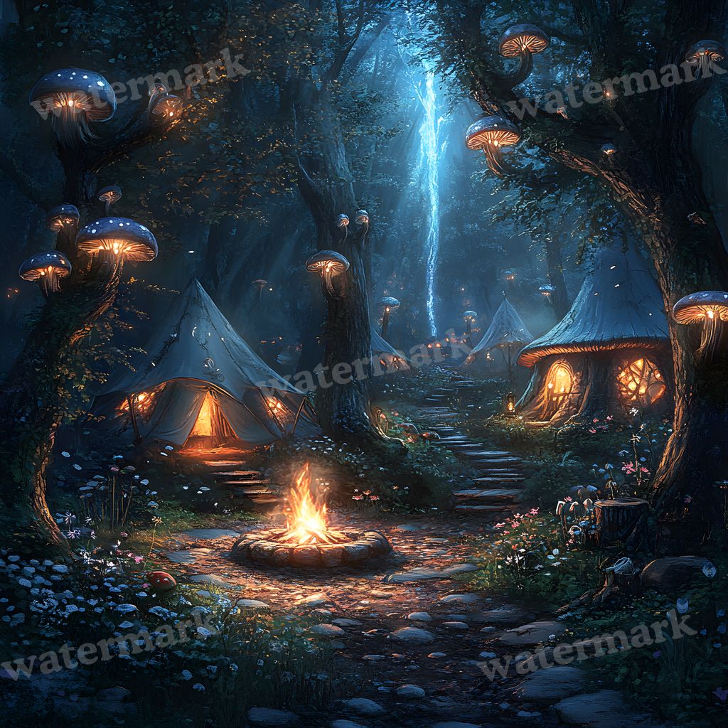 Woodland Elf Sanctuary Backdrop Images