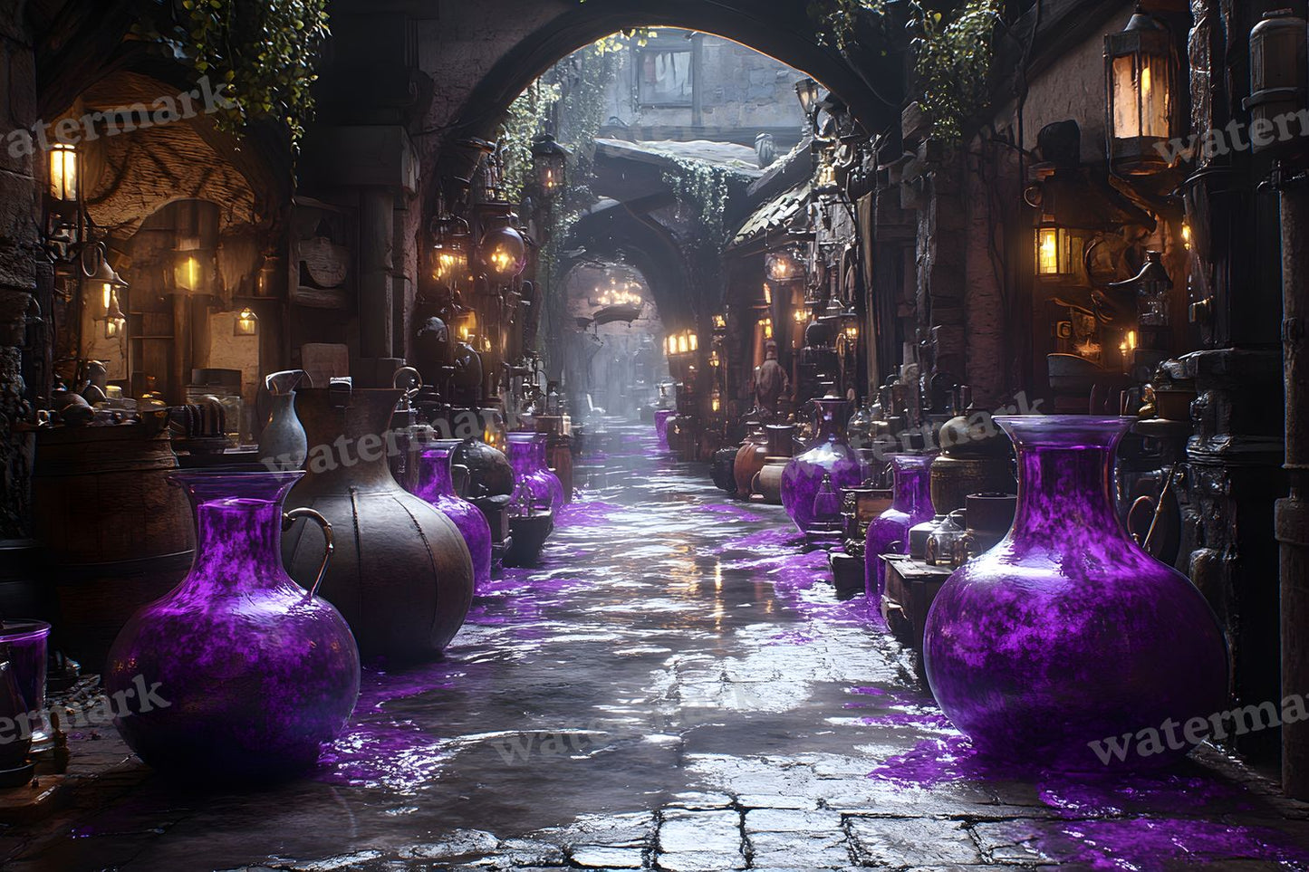 Alchemist Corner Study Backdrop Images