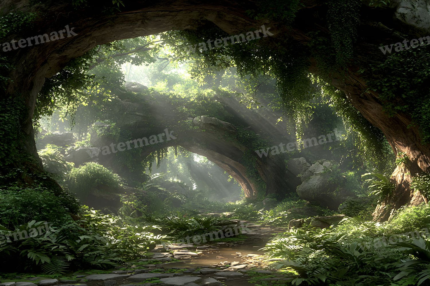 Alice Wonderland Magical Forest Backdrop Images