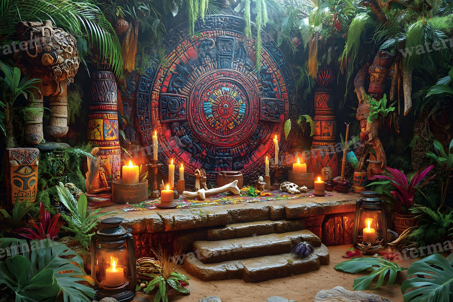 Amazonian Shamanic Ritual Backdrop Images
