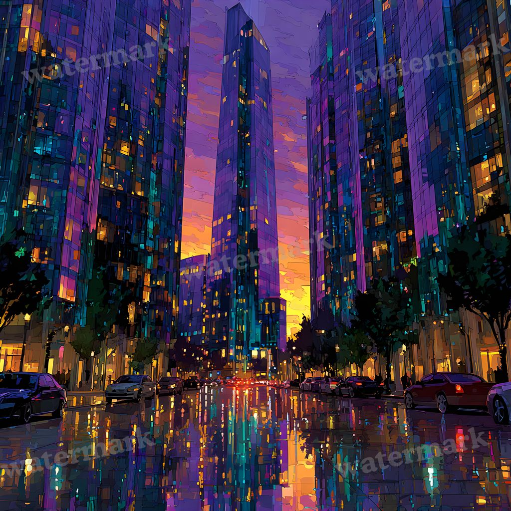 American Steampunk Cityscape Backdrop Images