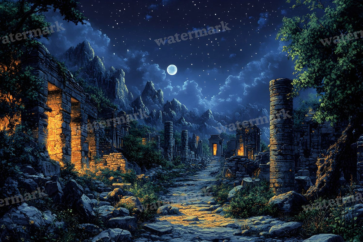 Ancient Egyptian Night Backdrop Images