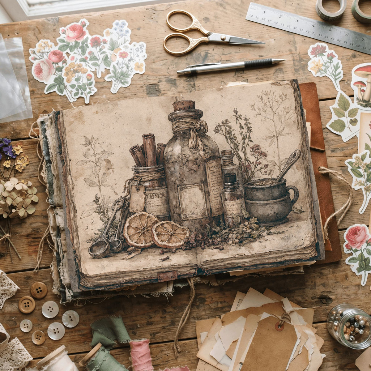 Ancient Spell Ingredients Journal Page