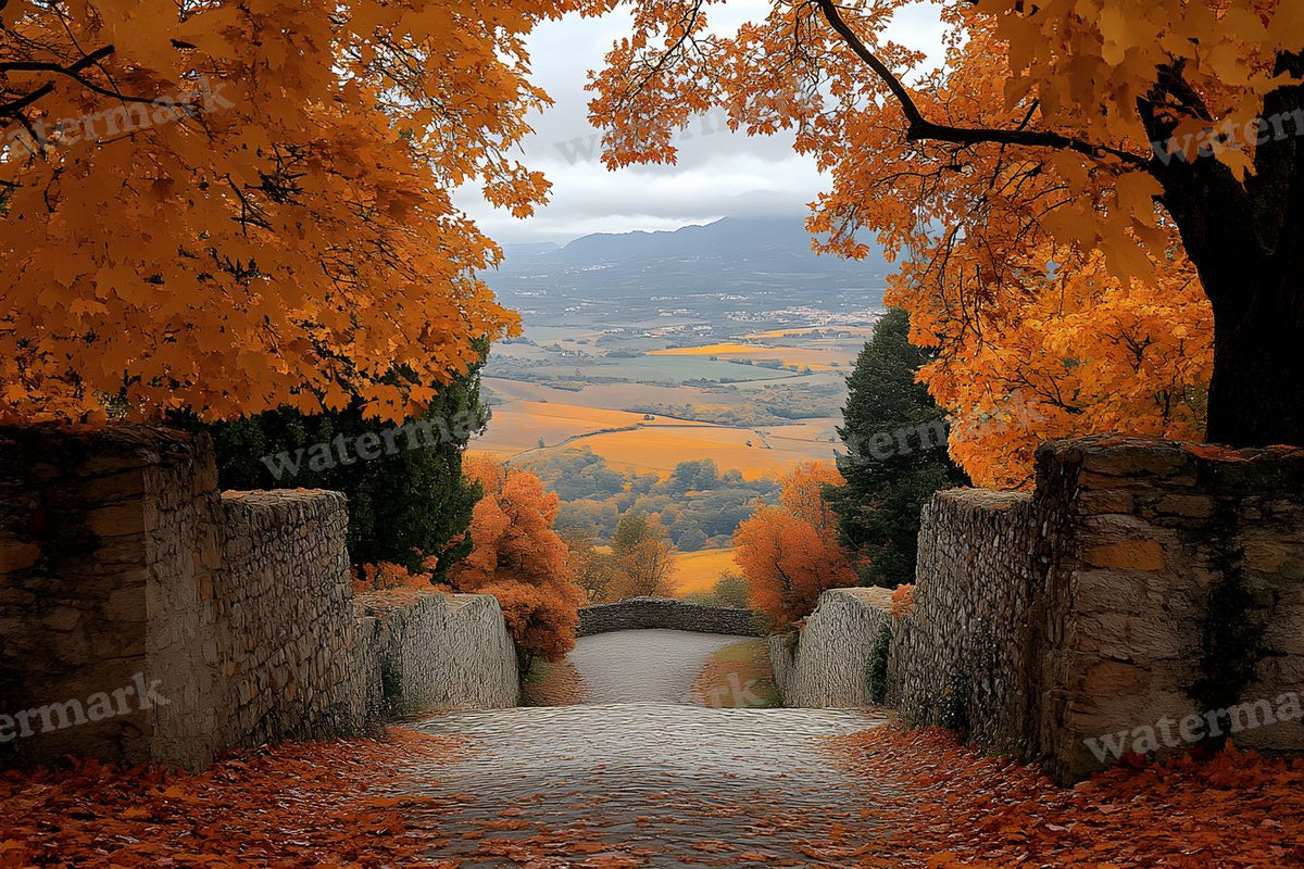 Autumn Castle Wallpov Backdrop Images