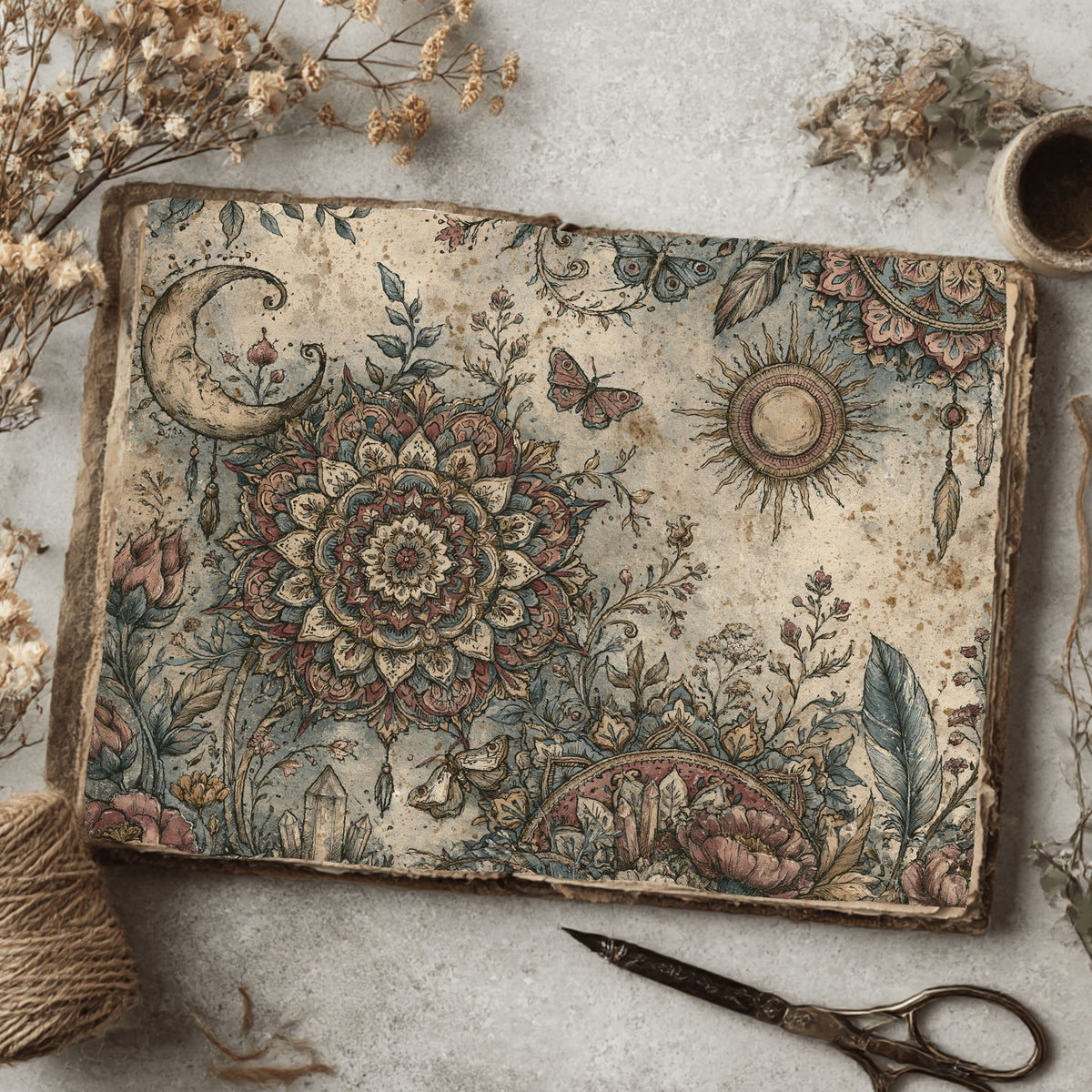 Celestial Mandala Garden Paper