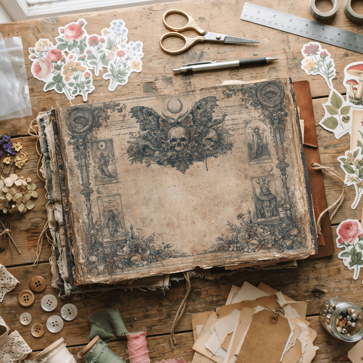Gothic Tarot Journal Paper