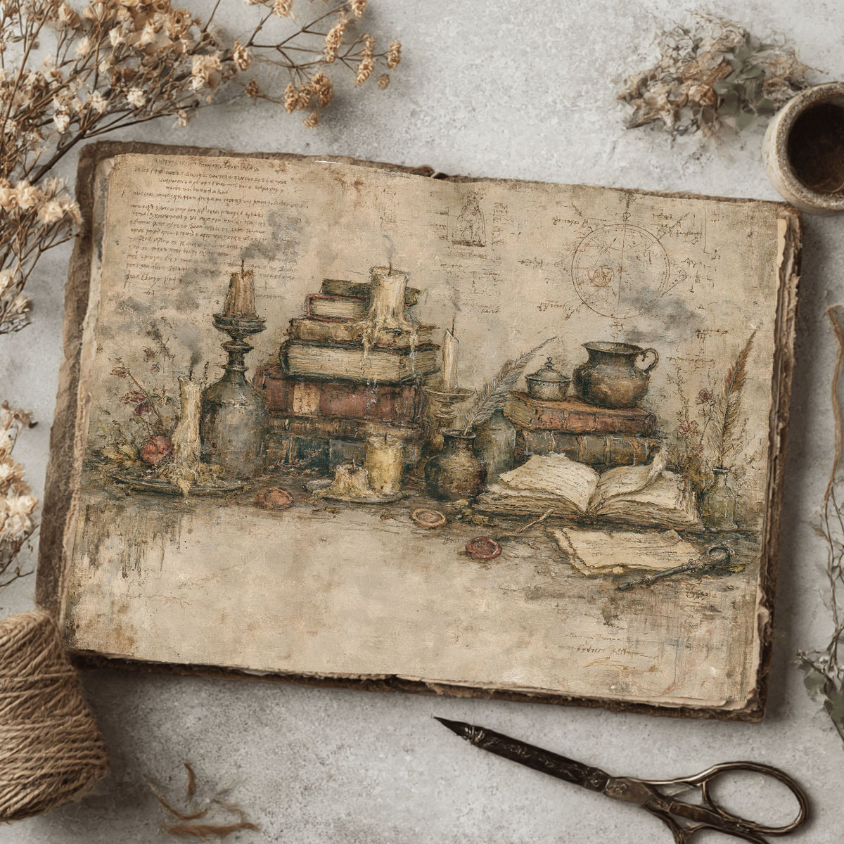 Old Witch Library Stationery